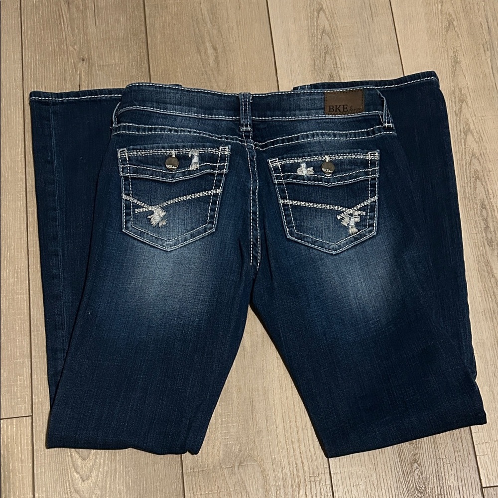 BKE Women's Dark Blue Boot Cut Jeans